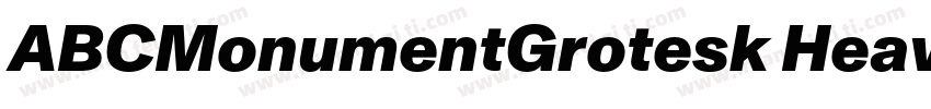 ABCMonumentGrotesk Heavy字体转换
